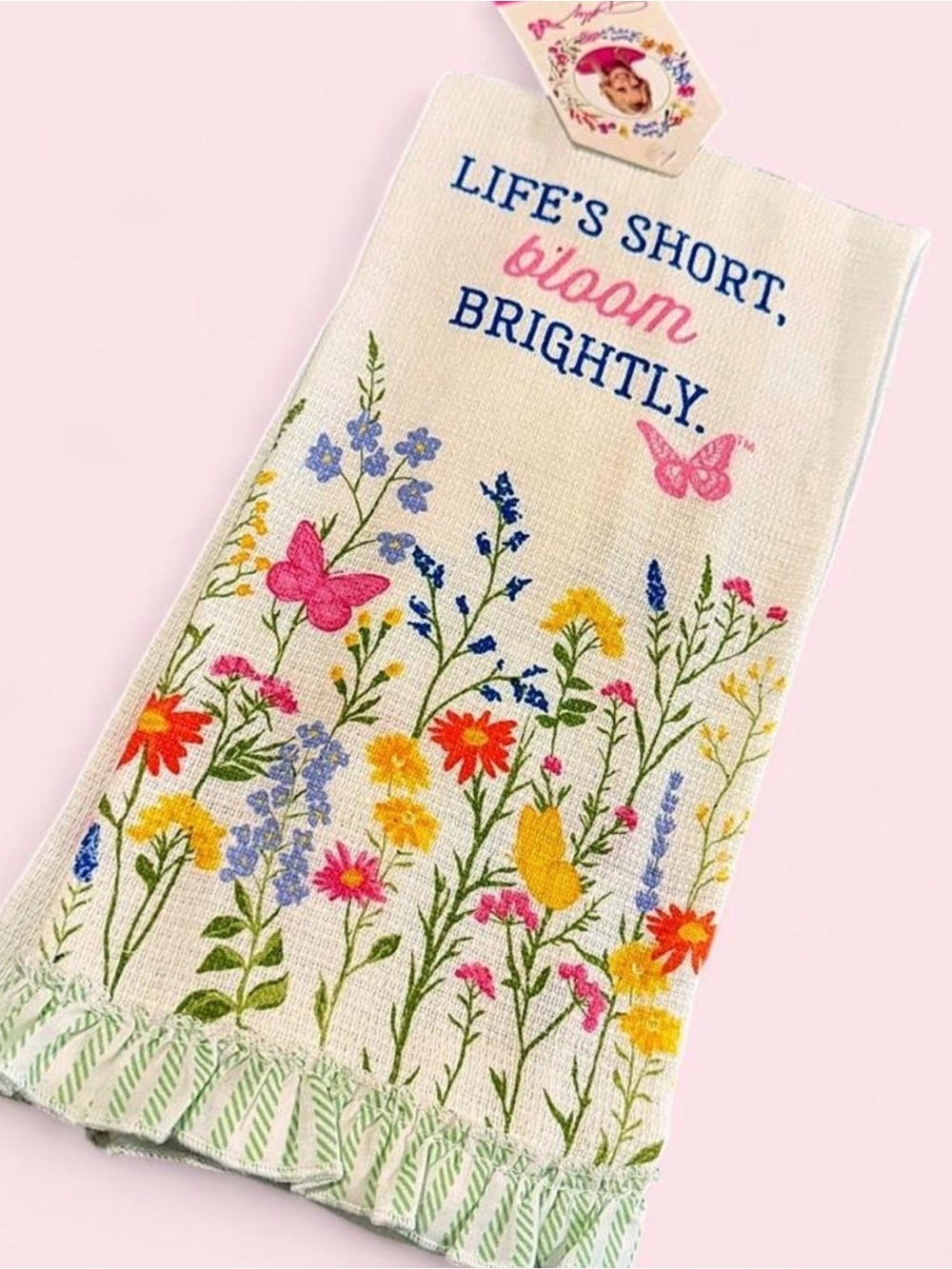 NWT Dolly Parton Floral Kitchen Towel